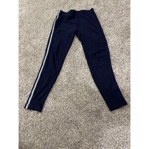 Star Ride Girls' Size M (10/12) Navy Blue Leggings with Silver Side Stripe
(A694